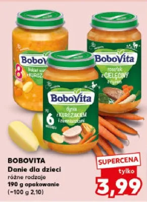 Danie dla dzieci różne rodzaje 190g opakowanie promocja w Kaufland