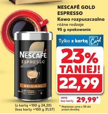 Kawa rozpuszczalna różne rodzaje promocja w Kaufland