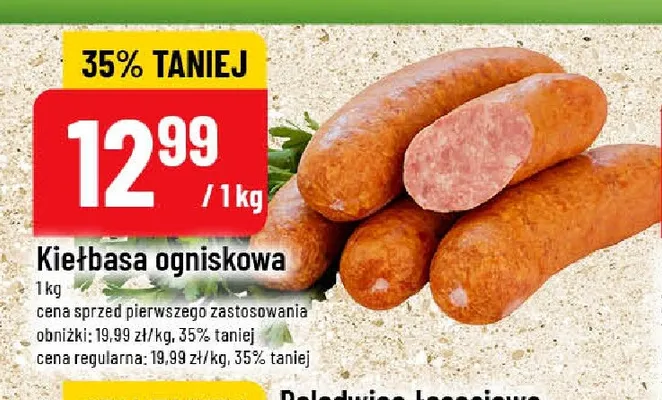 Kiełbasa ogniskowa promocja w POLOmarket