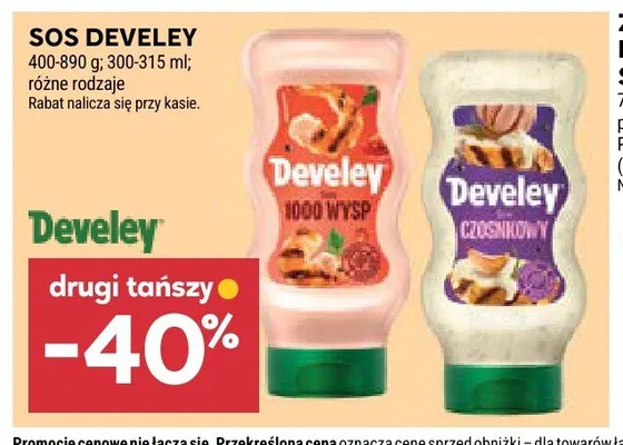 Sos 1000 wysp Develey promocja w Stokrotka