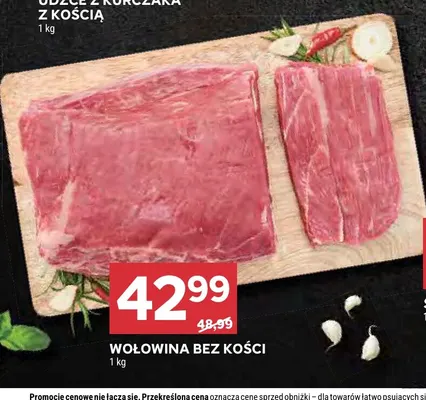 Wołowina bez kości promocja w Stokrotka