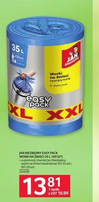 Worki na śmieci Jan Niezbędny lawendowe 60 l promocja w Selgros