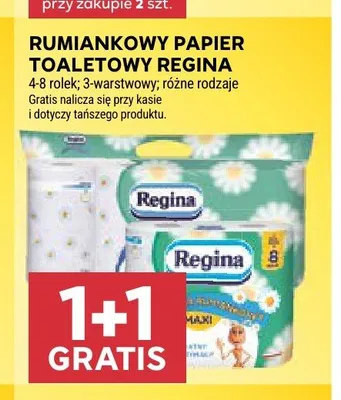 Papier toaletowy aloesowy Regina promocja w Stokrotka