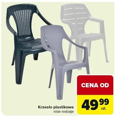 Krzesło plastikowe różne rodzaje promocja w Carrefour