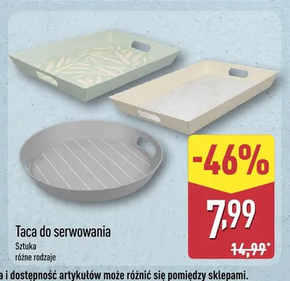 Taca do serwowania promocja w Aldi