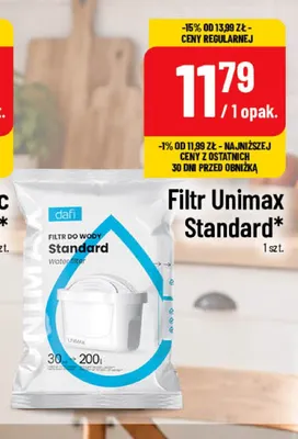 Filtr Unimax Standard Dafi promocja w POLOmarket