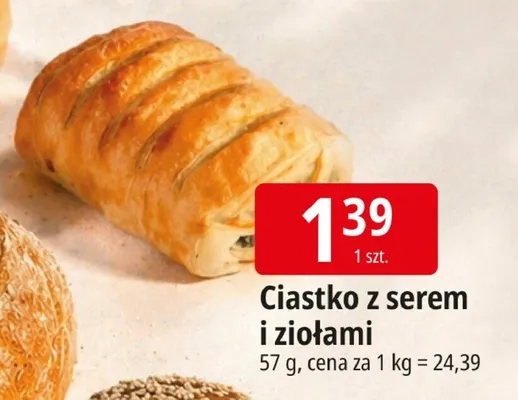 Ciastko z serem i ziołami promocja w Leclerc