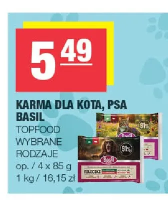 Karma dla kota Basil 4-pak promocja w SPAR