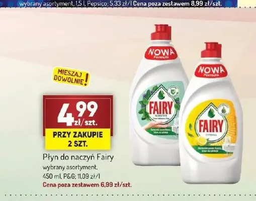Płyn do naczyń Fairy Sensitive promocja w Avita