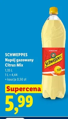 Napój gazowany Citrus Mix Schweppes promocja w Lidl