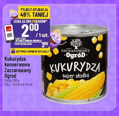 Kukurydza konserwowa Zaczarowany Ogród promocja w POLOmarket