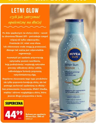 Balsam po opalaniu Nivea Sun After Sun Bronze promocja w Biedronka