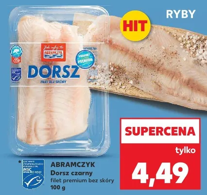 Dorsz czarny filet premium bez skóry promocja w Kaufland