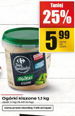 Ogórki kiszone promocja w Supeco