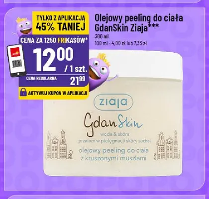 Olejowy peeling do ciała GdanSkin Ziaja promocja w POLOmarket