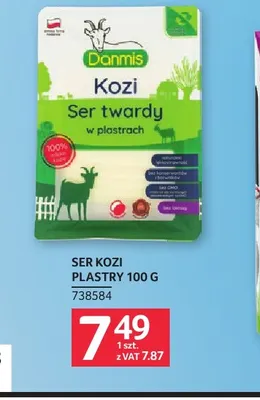 Ser kozi w plastrach Danmis promocja w Selgros