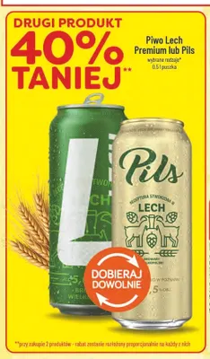 Piwo Lech Pils promocja w POLOmarket