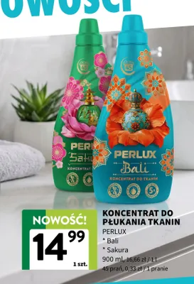 Koncentrat do płukania tkanin PERLUX Sakura promocja w Intermarche