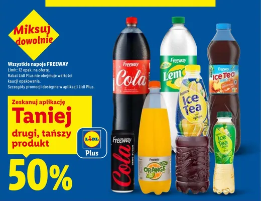 Napój gazowany Freeway Orange promocja w Lidl