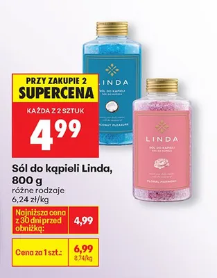 Sól do kąpieli, różne rodzaje promocja w Biedronka