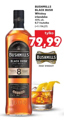 Whiskey irlandzka Bushmills Black Bush promocja w Kaufland