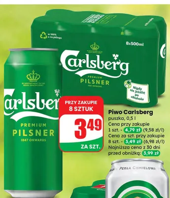 Piwo Carlsberg promocja w Dino
