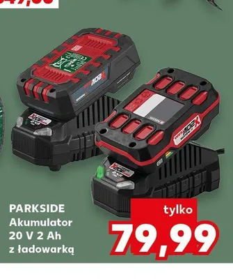 Akumulator 20V 2Ah z ładowarką Parkside promocja w Kaufland