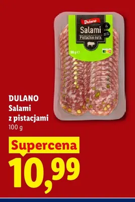 Salami z pistacjami Dulano promocja w Lidl
