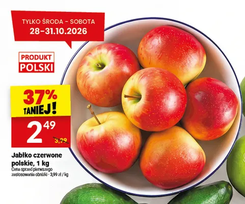Jabłka czerwone polskie promocja w Twój Market