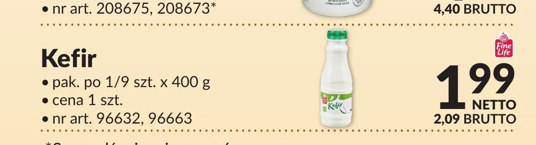 Kefir Fine Life promocja w Makro