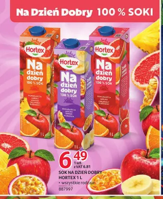 Sok Na Dzień Dobry Hortex promocja w Selgros