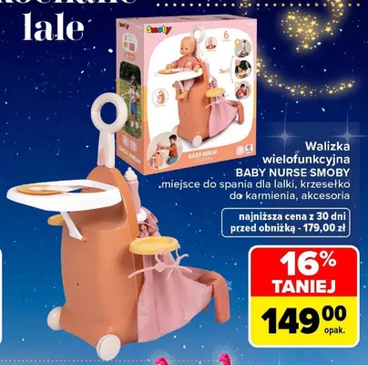 Walizka wielofunkcyjna Baby Nurse Smoby promocja w Carrefour