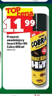 Preparat owadobójczy Insect Killer Hit Cobra promocja w TOPAZ