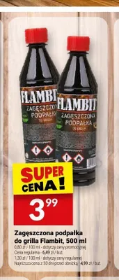Zagęszczona podpałka do grilla Flambit promocja w Twój Market