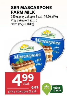 Ser mascarpone promocja w Stokrotka