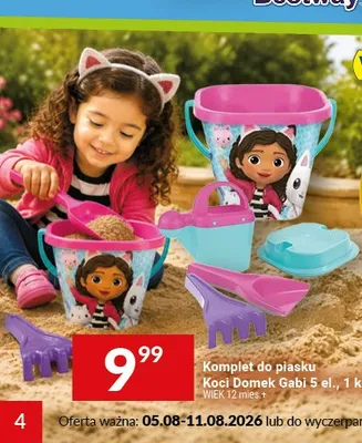 Komplet do piasku Koci Domek Gabi Wader promocja w Twój Market