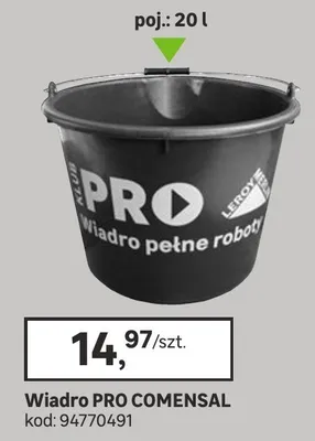Wiadro PRO COMENSAL promocja w Leroy Merlin