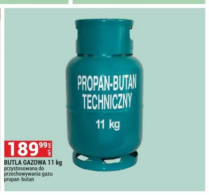 Butla gazowa 11kg przystosowana do przechowywania gazu propan-butan promocja w Merkury Market