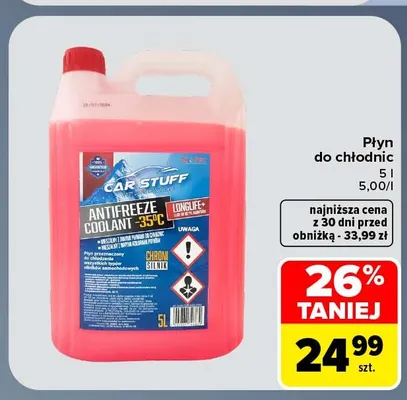 Płyn do chłodnic Car Stuff promocja w Carrefour