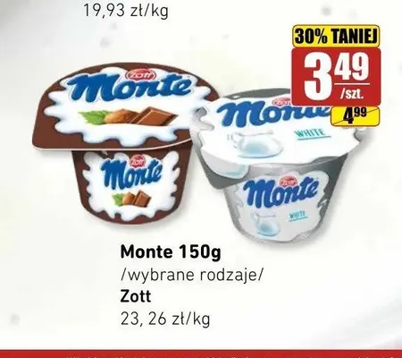 Deser Monte White Zott promocja w API Market