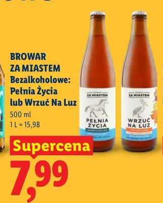 Piwo bezalkoholowe Browar Za Miastem Wrzuć Na Luz promocja w Lidl
