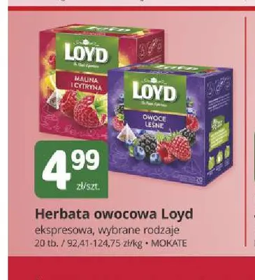 Herbata owocowa Loyd promocja w Marketvita