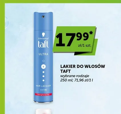 Lakier do włosów Taft Ultra promocja w ABC