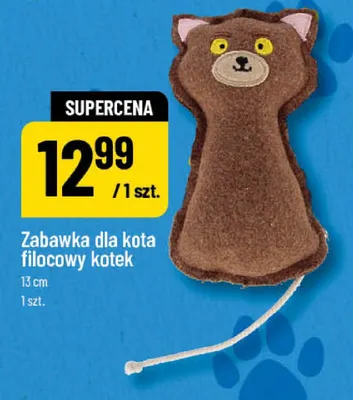 Zabawka dla kota filcowy kotek 13 cm promocja w POLOmarket