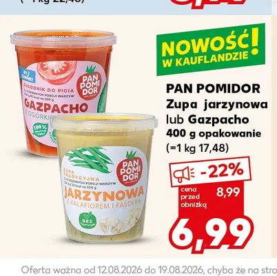 Zupa Gazpacho Pan Pomidor promocja w Kaufland