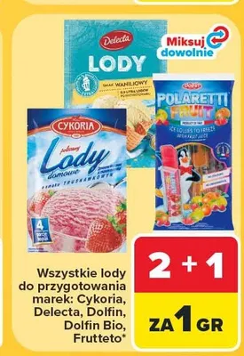 Lody Delecta o smaku waniliowym promocja w Carrefour Market
