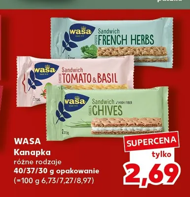 Kanapka Wasa promocja w Kaufland