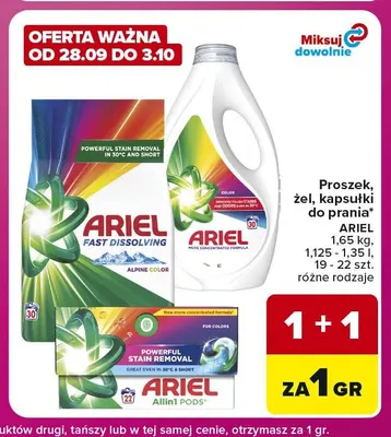 Żel do prania Ariel promocja w Carrefour Express