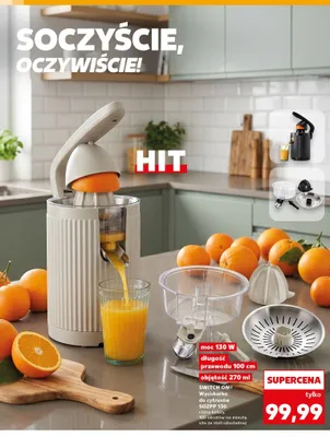 Wyciskarka do cytrusów SWITCH ON promocja w Kaufland
