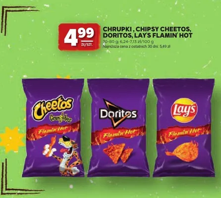 Chrupki Cheetos Flamin' Hot promocja w Stokrotka